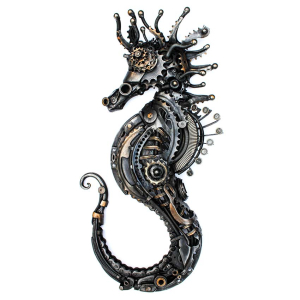 Alan Williams Metal Sculpture Artist Seahorse Sculpture