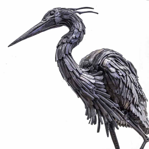 Gone Fishing Metal Sculpture 2018 by Alan Williams, metal sculpture artist
